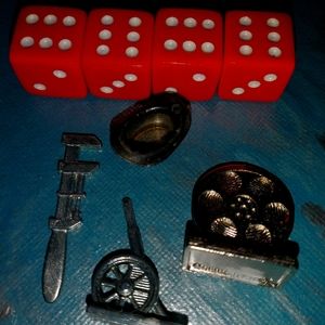 Vintage ORIGINAL Monopoly pieces